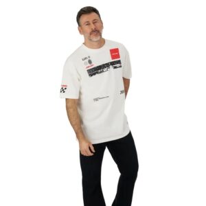 MEN RACING TEE WHITE