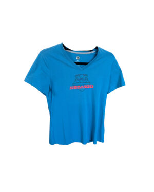 T-shirt col V signature Femme